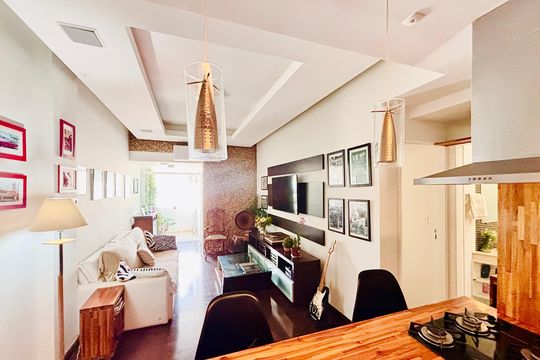 Sala de apartamento para alugar com 2 quartos, 90m² em Leblon, Rio de Janeiro