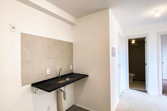 Cozinha  de apartamento à venda com 2 quartos, 39m² em Jardim America da Penha, São Paulo
