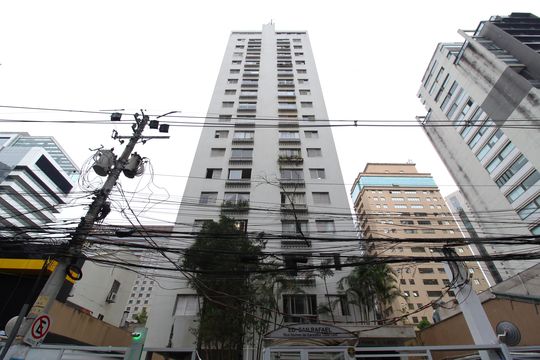 Fachada do Prédio de apartamento à venda com 2 quartos, 60m² em Vila Olímpia, São Paulo
