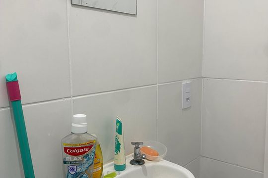 Banheiro de apartamento à venda com 2 quartos, 32m² em Parque Novo Mundo, São Paulo