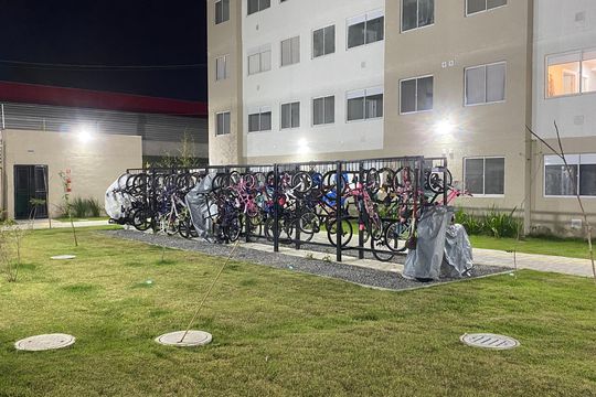 Área comum - Bicicletario de apartamento à venda com 2 quartos, 32m² em Parque Novo Mundo, São Paulo