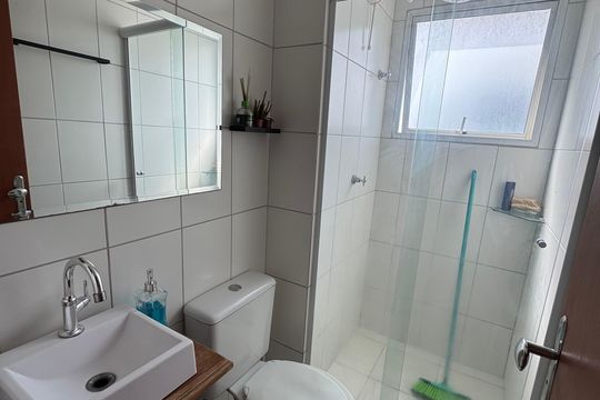 Banheiro de apartamento para alugar com 1 quarto, 32m² em Santa Maria, Osasco