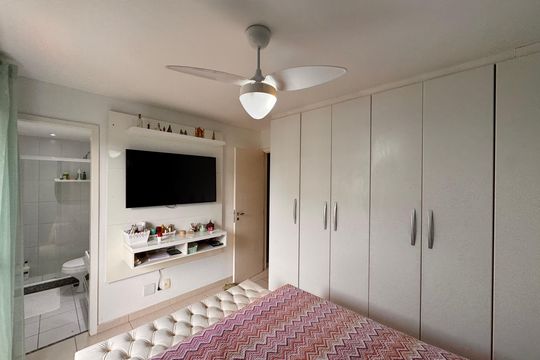 Suíte de apartamento à venda com 3 quartos, 92m² em Recreio dos Bandeirantes, Rio de Janeiro