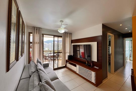 Sala de apartamento à venda com 3 quartos, 92m² em Recreio dos Bandeirantes, Rio de Janeiro
