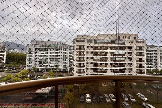 Suíte - Varanda de apartamento à venda com 3 quartos, 92m² em Recreio dos Bandeirantes, Rio de Janeiro