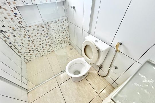 Banheiro de casa para alugar com 1 quarto, 55m² em Jardim Santa Cruz (zona Norte), São Paulo