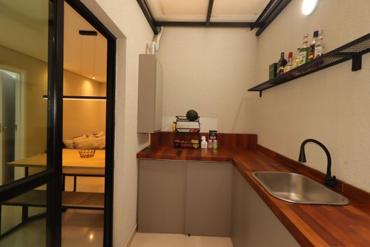 Área de Serviço de apartamento à venda com 2 quartos, 61m² em Campestre, Santo André