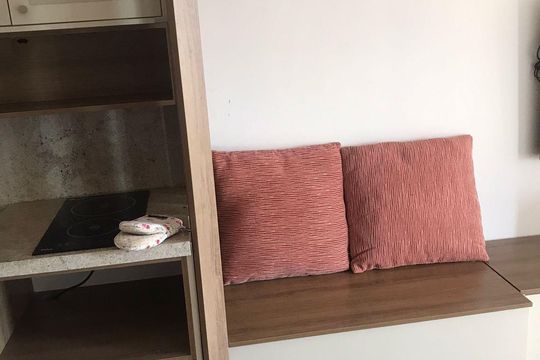 Sala de apartamento para alugar com 1 quarto, 33m² em Santo Amaro, São Paulo