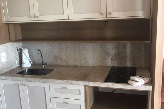 Banheiro de apartamento para alugar com 1 quarto, 33m² em Santo Amaro, São Paulo