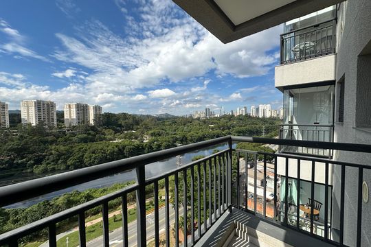 Varanda da Sala de apartamento para alugar com 2 quartos, 55m² em Vila Sao Luiz (valparaizo), Barueri