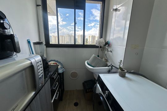 Área de Serviço de apartamento para alugar com 2 quartos, 55m² em Vila Sao Luiz (valparaizo), Barueri