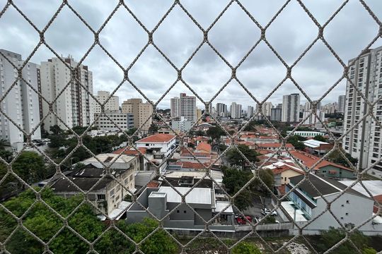 Vista Sala integrada com a Cozinha de apartamento para alugar com 1 quarto, 24m² em Jardim Prudência, São Paulo