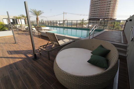 Área comum - Piscina de apartamento para alugar com 2 quartos, 68m² em Jardim Sul, Uberlândia