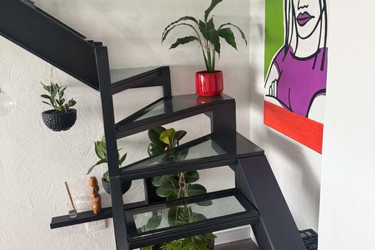 Escada de apartamento à venda com 2 quartos, 83m² em Prado Velho, Curitiba