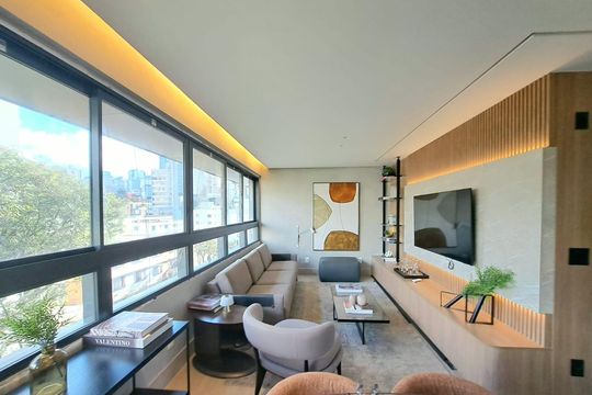 Apartamento à venda com 3 quartos, 101m² em Sion, Belo Horizonte