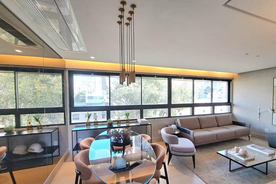 Sala de apartamento à venda com 3 quartos, 101m² em Sion, Belo Horizonte