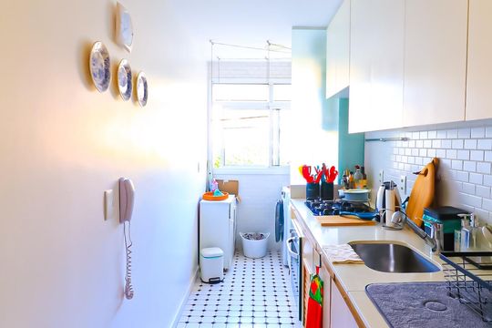 Cozinha de apartamento à venda com 2 quartos, 62m² em Engenho de Dentro, Rio de Janeiro