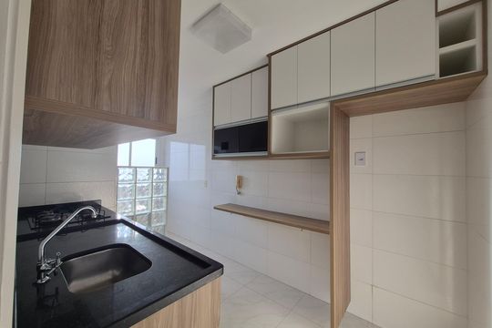 Cozinha de apartamento para alugar com 2 quartos, 52m² em Vila Progresso, Campinas