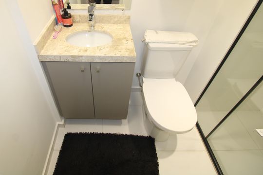 Banheiro de apartamento para alugar com 1 quarto, 26m² em Santana, São Paulo