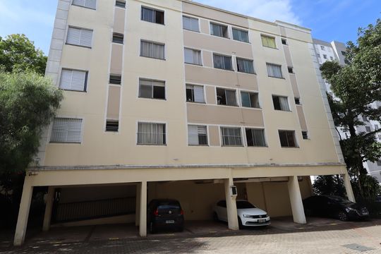 Fachada do bloco de apartamento à venda com 2 quartos, 47m² em Jardim Leonor, São Paulo