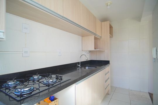 Cozinha de apartamento à venda com 3 quartos, 52m² em Santos Dumont, São Leopoldo