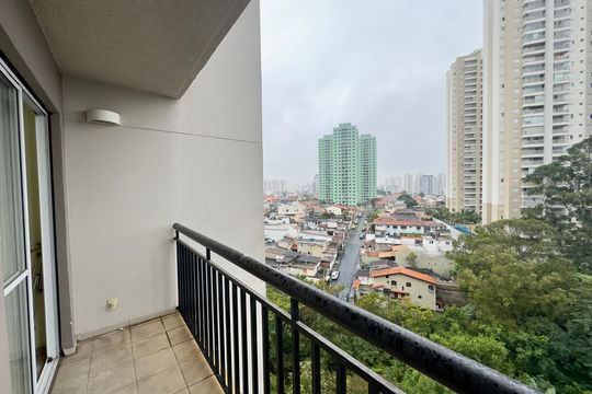 Varanda da Sala de apartamento à venda com 3 quartos, 59m² em Vila Augusta, Guarulhos