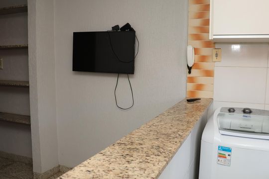 Cozinha de kitnet/studio para alugar com 1 quarto, 37m² em Vila Romana, Goiânia