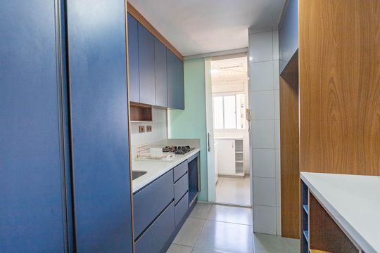 Cozinha de apartamento à venda com 3 quartos, 69m² em Jardim Melo, Diadema