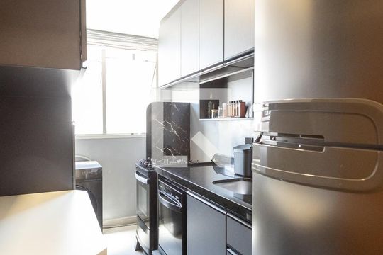 Cozinha de kitnet/studio para alugar com 1 quarto, 48m² em Botafogo, Campinas