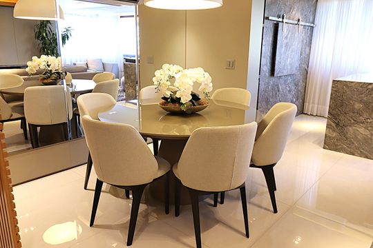 Sala - Mesa de apartamento à venda com 3 quartos, 124m² em Boa Vista, Porto Alegre