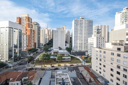 Sala - Vista de apartamento à venda com 4 quartos, 161m² em Paraíso, São Paulo