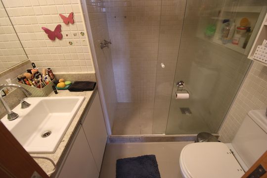 Banheiro da suíte 2 de apartamento à venda com 3 quartos, 112m² em Freguesia (jacarepaguá), Rio de Janeiro