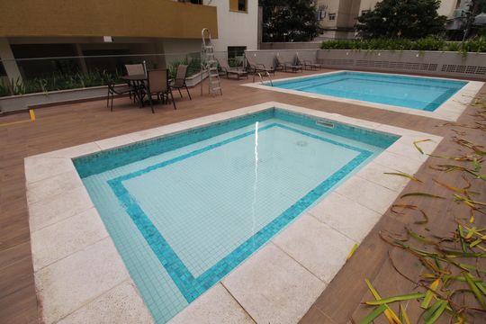 Área comum - Piscina de apartamento para alugar com 3 quartos, 111m² em Parque Residencial Aquarius, São José dos Campos