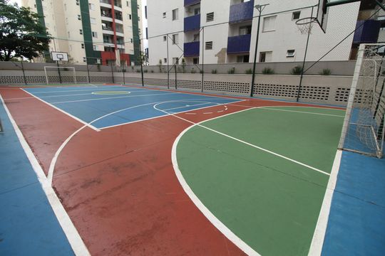 Área comum - Quadra Esportiva de apartamento para alugar com 3 quartos, 111m² em Parque Residencial Aquarius, São José dos Campos