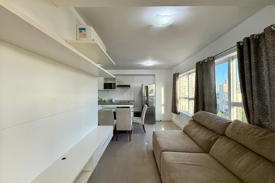 Sala de apartamento à venda com 1 quarto, 56m² em Brooklin, São Paulo