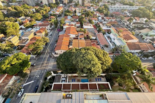 Vista  de apartamento à venda com 1 quarto, 56m² em Brooklin, São Paulo