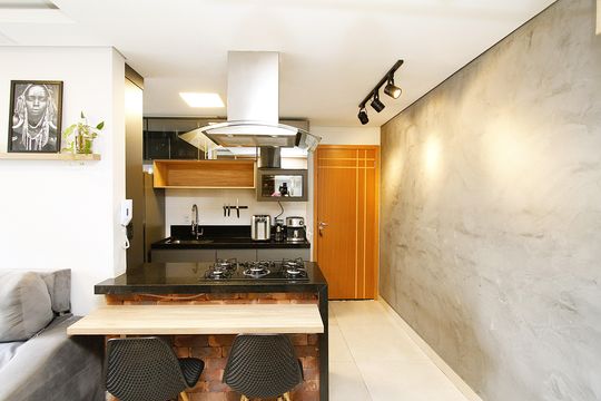 Cozinha de apartamento à venda com 2 quartos, 73m² em Estoril, Belo Horizonte