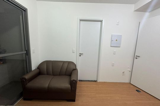 Cozinha de apartamento para alugar com 1 quarto, 25m² em Vila Nova Conceição, São Paulo
