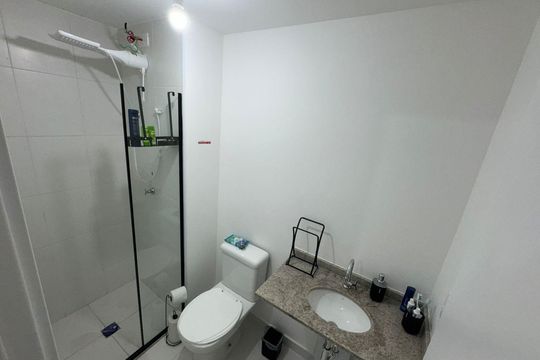 Banheiro de apartamento para alugar com 1 quarto, 25m² em Vila Nova Conceição, São Paulo