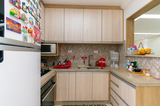 Cozinha de apartamento para alugar com 3 quartos, 83m² em Vila Prudente, São Paulo