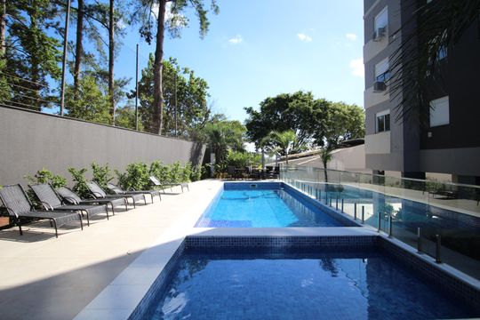 Área comum - Piscina de apartamento para alugar com 2 quartos, 50m² em Jardim Sabará, Porto Alegre