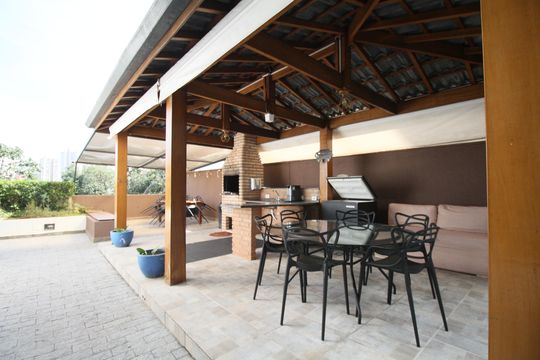 Área comum - Churrasqueira de apartamento à venda com 1 quarto, 67m² em Vila Andrade, São Paulo