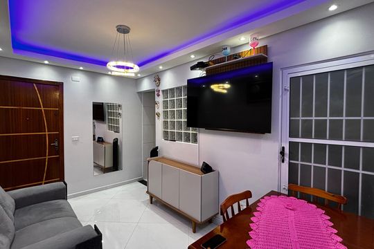 Sala - Sala de Jantar  de apartamento à venda com 2 quartos, 46m² em Utinga, Santo André