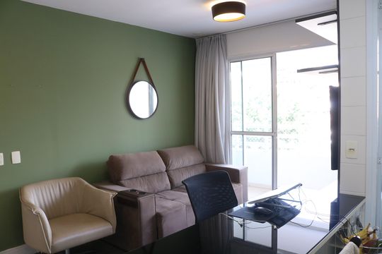Sala de apartamento à venda com 1 quarto, 42m² em Pompeia, São Paulo