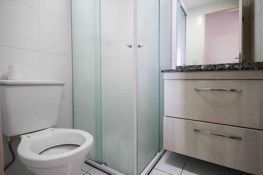 Banheiro de apartamento à venda com 3 quartos, 73m² em Parque Independencia, São Paulo