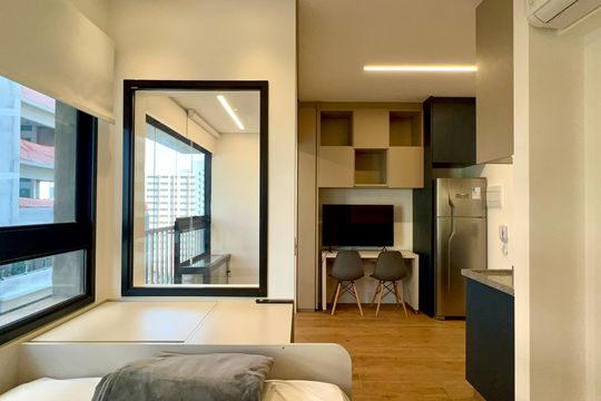 Quarto de kitnet/studio para alugar com 1 quarto, 23m² em Pinheiros, São Paulo