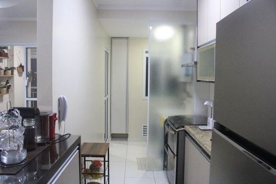 Cozinha de apartamento à venda com 2 quartos, 67m² em Fundação, São Caetano do Sul