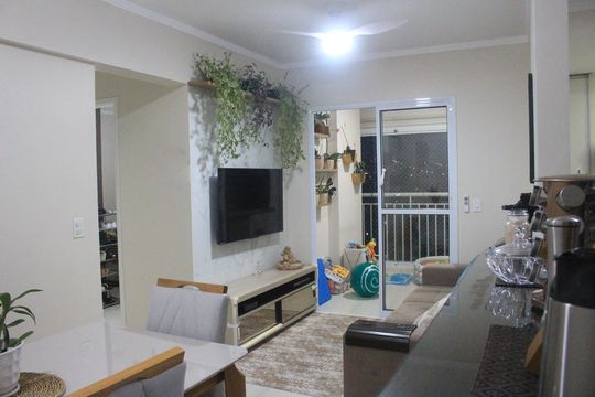 Sala de apartamento à venda com 2 quartos, 67m² em Fundação, São Caetano do Sul