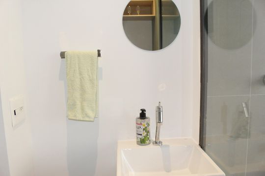 Banheiro de kitnet/studio à venda com 1 quarto, 11m² em Campos Elíseos, São Paulo