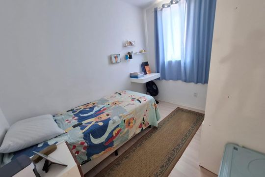 Quarto de apartamento à venda com 2 quartos, 44m² em Parque Ipe, São Paulo